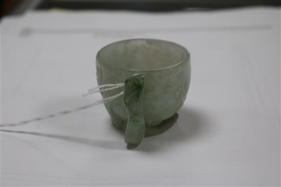 A Chinese jadeite cup